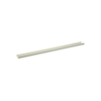 Base para canaleta T-45, de PVC rígido, con orificios perforados para montaje, 60.3 x 18.5 x 2400 mm, Color Blanco
