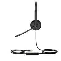 Diadema Alámbrica UH34 Dual de Yealink USB Compatible con Teléfonos IP y Computadoras.