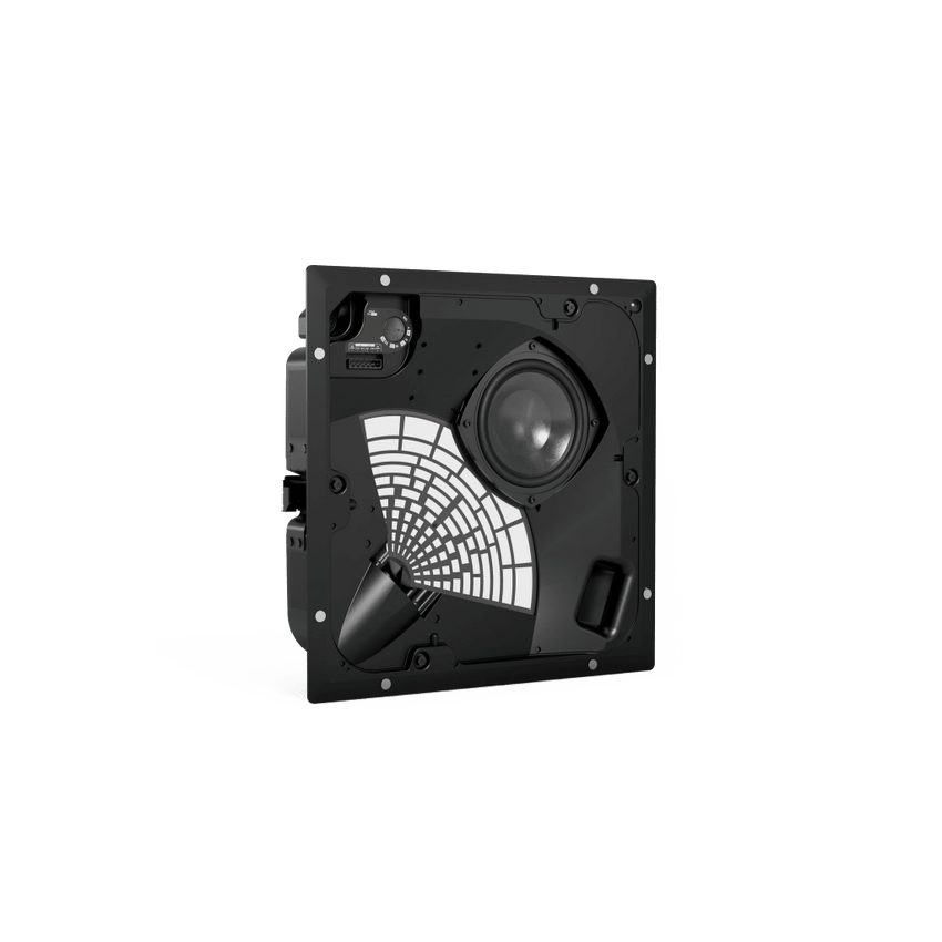 Altavoz Direccional EdgeMax | Bajo Perfil | Cobertura 180° | Montaje en Techo | Crossover Pasivo de 2 Vías | Alta y Baja Impedancia | Tecnología PhaseGuide