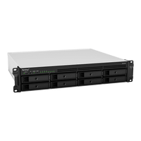 Servidor de Almacenamiento en Red Synology RackStation RS1221RP+ | 8 Bahías | Expandible a 12 Bahías | CPU AMD Ryzen V1500B | 4 GB DDR4 ECC | RAID Soportado | 10/25GbE | Virtualización Certificada | Protección de Datos Integral