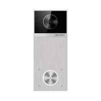 Videoportero / 4 Megapixel / Ángulo de Visión 150° / Control de 2 Cerraduras / Desbloqueo por Tarjeta, Hik-Connect y Estación Interior / IP65 / PoE IEEE802.3at / Compatibilidad ONVIF / H.265