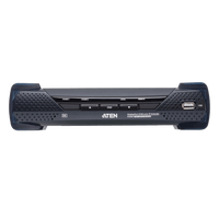 Receptor KVM sobre IP Dual Display 5K DisplayPort | Transmisión sin Pérdidas Cero Latencia | Resolución 5120x2880 @ 30Hz | Dual SFP+ 10Gbps hasta 10 km | Redundancia de Energía y Red | Encriptación AES-256 | Compatibilid