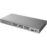 Switch de Red Empresarial L2++ / Serie GWN7800 Pro / 24 Puertos Gigabit PoE 250W / 2 Puertos SFP+ / Gestión Cloud GDMS / VLAN 4K / QoS Avanzado / Seguridad Integral