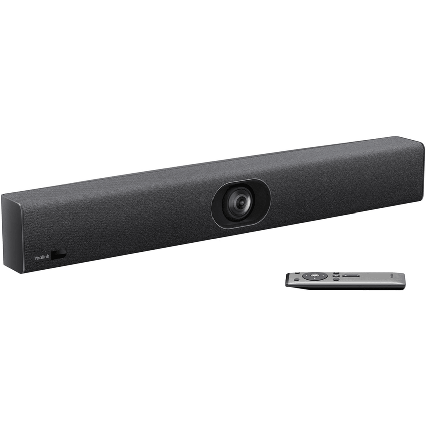 Barra de Videoconferencia Yealink UVC 40 E2 para Salas Pequeñas con IA Avanzada y Seguimiento Automático de Orador