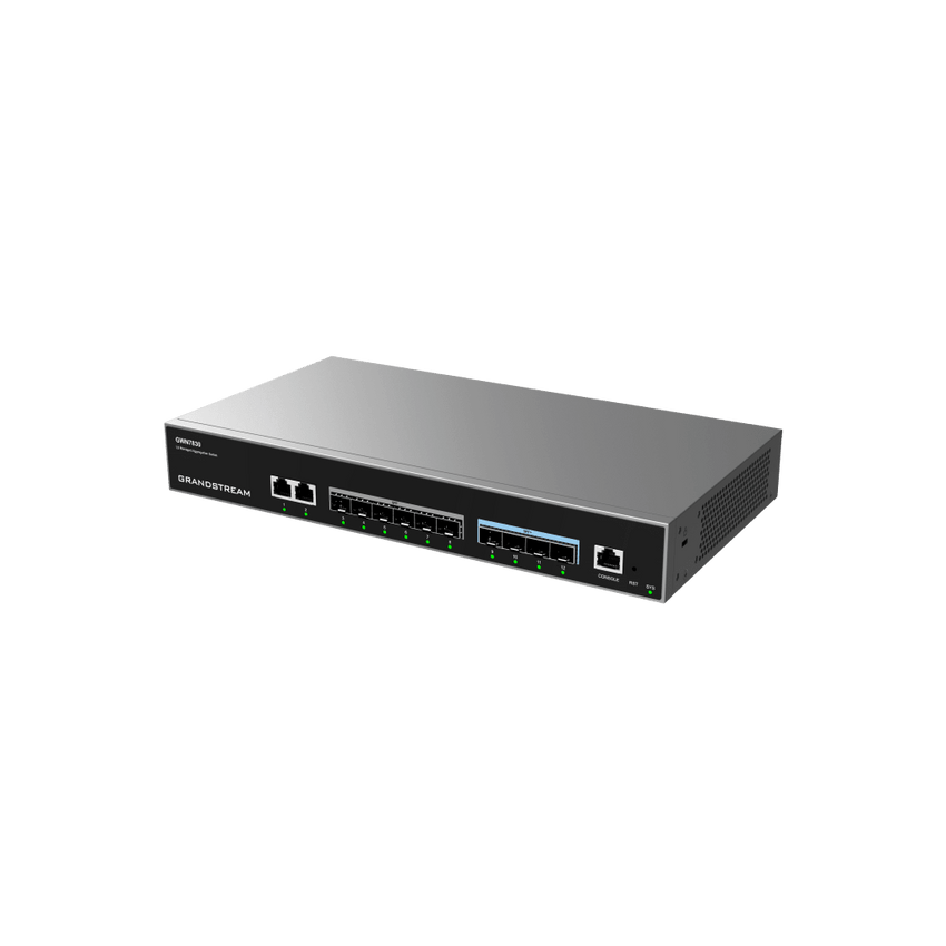 Switch de Agregación Capa 3 GWN7830 / 2 Puertos Gigabit Ethernet / 6 Puertos Gigabit SFP / 4 Puertos 10Gigabit SFP+ / QoS Integrada / Soporte IPv6 e IPv4 / Seguridad Avanzada / Stacking /