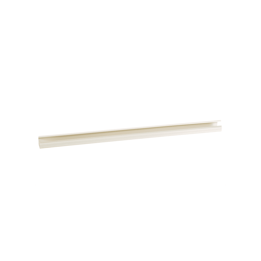 Canaleta LD10 de PVC rígido, con cinta adhesiva para instalación sin herramientas, de 38.4 x 24 x 2438 mm, Color Blanco Mate