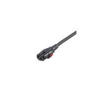 Cable de Alimentación Eléctrica Con Bloqueo Doble de Seguridad, de IEC C14 a IEC C13, 4 ft. de Largo, Color Negro, Paquete de 10 Piezas