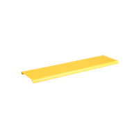 Tapa Con Bisagra a Presión Para Canaleta FiberRunner™ FR6X4YL6, de PVC Rígido, Color Amarillo, 10 ft. de Largo