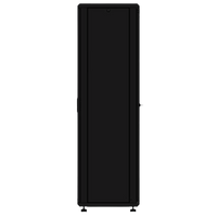Gabinete rackeable de piso de 42U, compatible con estándar 19 pulgadas, equipado con puerta frontal de cristal para una mejor visibilidad y presentación profesional