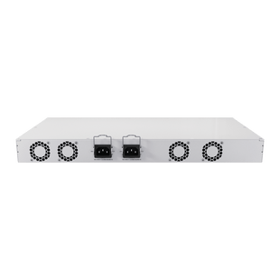 Switch de Red MikroTik CRS418-8P-8G-2S+RM / 17 Puertos Gigabit Ethernet / 8 Puertos PoE-out 802.3af/at / 2 Puertos SFP+ 10G / CPU Quad-Core 2.2 GHz ARM / RouterOS v7 / L3 HW Offloading / Alimentación Dual Redundante / USB 3.0