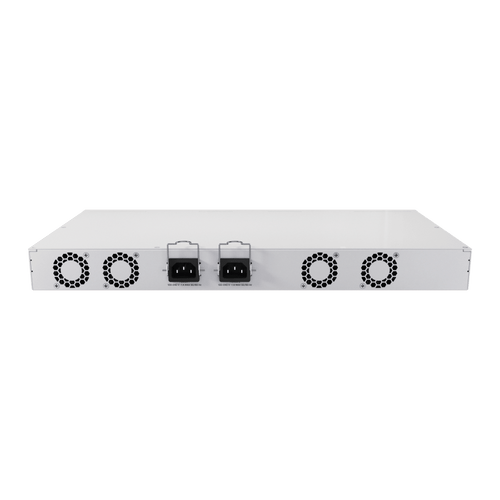 Switch de Red MikroTik CRS418-8P-8G-2S+RM / 17 Puertos Gigabit Ethernet / 8 Puertos PoE-out 802.3af/at / 2 Puertos SFP+ 10G / CPU Quad-Core 2.2 GHz ARM / RouterOS v7 / L3 HW Offloading / Alimentación Dual Redundante / USB 3.0