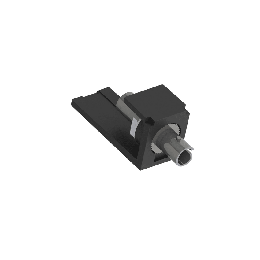 Módulo Acoplador ST Simplex, para Fibra Óptica Multimodo OM3/OM4, Tipo Mini-Com, Color Negro