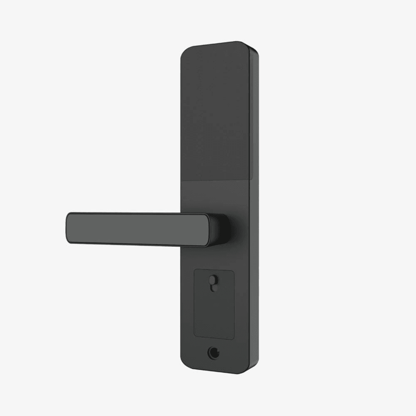 Cerradura Inteligente ML100 con Huella Digital y Wi-Fi / Mortise Europeo DIN / Sensor Capacitivo / Control Remoto vía App / Compatible con ZSmart / Código Aleatorio / Puerto de Carga de Emergencia Micro-USB