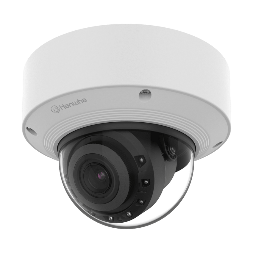 Cámara Domo 4K con IA, Antivandalica / Lente Motorizado de 4.4 a 9.3mm / P-Iris, WDR 120dB / Ranura SD / Conteo de personas y Vehiculos