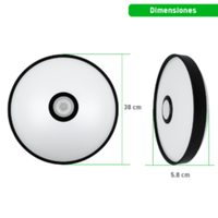 Luminario LED JLAR-3003 / 30W / 2400 Lúmenes / Bluetooth Control App / Voltaje 85-265V / Temperatura 6500K Fría / Garantía 3 Años