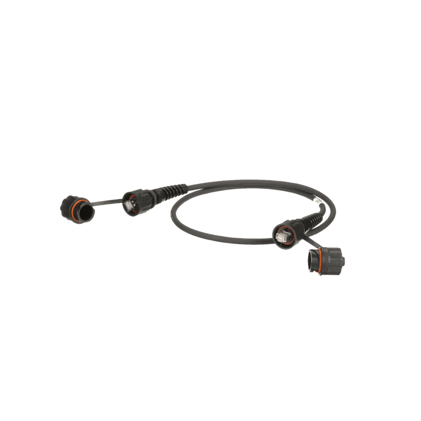 Patch Cord Cat6A IndustrialNet, Blindado S/FTP, Con Plug Industrial y Tapa en Cada Extremo, 2 Metros