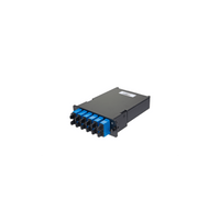 Placa Acopladora de Fibra Óptica FAP, Con 12 Pigtails y 6 Conectores SC Duplex (12 Fibras), Para Fibra Monomodo OS1/OS2, Color Azul