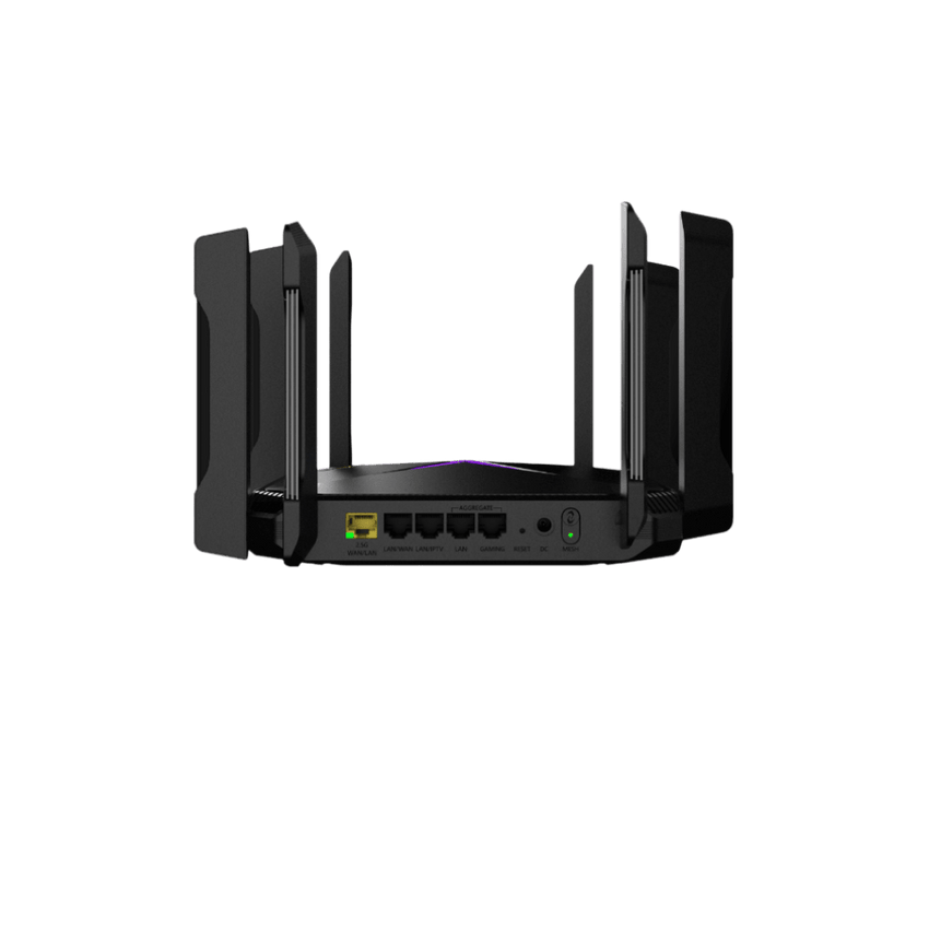 Home Router inalámbrico Wi-Fi 6 MESH , Diseñado para GAMING con doble puerto WAN Gigabit para Sumar Ancho de banda, 4 puertos LAN Gigabit., WI-FI 6 2x2 doble Banda