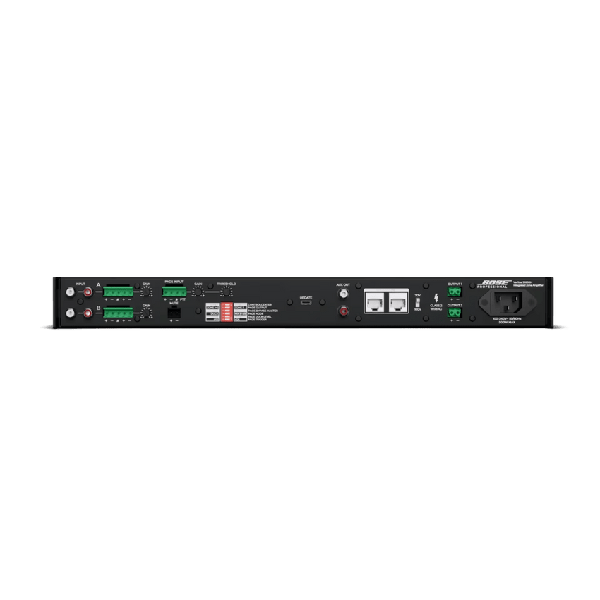 Amplificador Veritas | 2x160W |70/100V | DSP | Bluetooth | 2 Zonas | Entradas RCA y Balanceadas