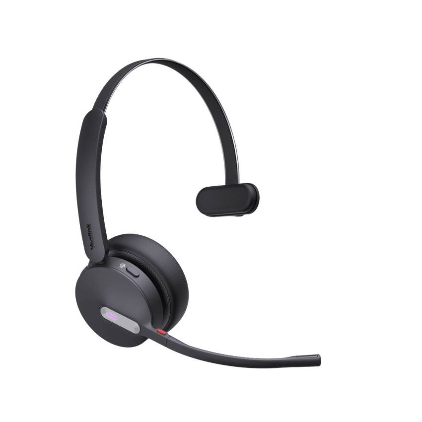 Diadema Inalámbrica WH64 Mono de Yealink con Certificación Teams y Altavoces de 30 mm para Audio HD