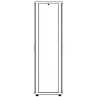 Gabinete Rack 42 Unidades / Piso 19 Pulgadas / Puerta Cristal Templado / Capacidad Carga 1000 Kg / Acero Calibres 16-18-20 / Ventilación Superior / Ruedas y Niveladores / Cerradura Seguridad