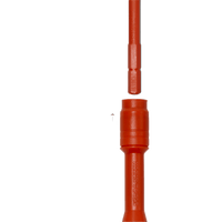 Destornillador Aislado 6-en-1 Auto-Lock / Aislado 1000V CAT III / Almohadilla de agarre / Almacenamiento de brocas integrado / Bits Philips #1 #2 / Slotted 3/16" 1/4" / Square #1 #2