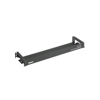 Organizador de Cables Frontal, para Panel de Fibra Óptica HD Flex, de 1 UR, Color Negro
