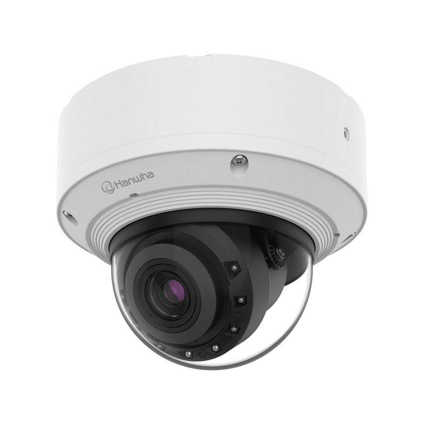 Cámara Domo Interior AI 8MP / Sensor 1/1.2" / Zoom Motorizado 2.25x (5.9-13.3mm) / WiseIR 60m / Análisis Inteligente IA / Detección Persona-Vehiculo-Matrícula / IP52 IK10 / Doble Ranura SD / PoE+ o 12VDC