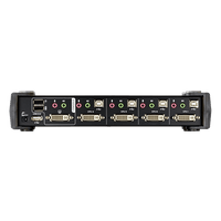 KVMP Switch 4 Puertos | USB DVI Audio | Video DynaSync | 1920 x 1200 | Hub USB 2.0 Integrado | HDCP Compatible | Conmutación Independiente KVM-USB-Audio | Multiplataforma