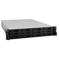 Unidad de Expansión Synology RX1217/RX1217RP | 12 Bahías de Disco | Compatible con SATA 3.5” y 2.5” | Expansión de Volumen en Línea | Fuentes de Alimentación Redundantes (RX1217RP) | Administración con