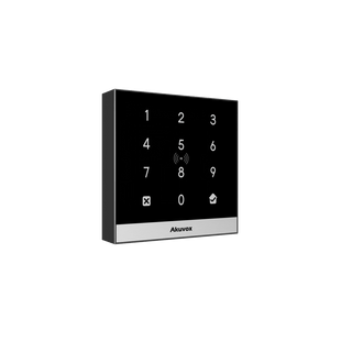 Teclado de Control de Acceso + Bracket de Instalación / Administración 100% en la Nube / Interfaz WEB / POE / Lector Prox 125 kHz / MIFARE 13.56MHz / NFC / APP Smart Plus / Control de 1 Puerta / PIN Para Visitas / IP65