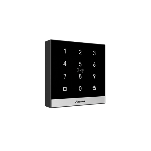 Teclado de Control de Acceso + Bracket de Instalación / Administración 100% en la Nube / Interfaz WEB / POE / Lector Prox 125 kHz / MIFARE 13.56MHz / NFC / APP Smart Plus / Control de 1 Puerta / PIN Para Visitas / IP65