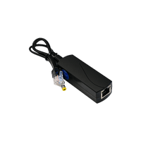 Splitter PoE / IEEE 802.3af/at / 30W / Puerto Gigabit / Salida DC 12V 2A / Indicadores LED / 95x26x20 mm (3.74x1.02x0.79 in)
