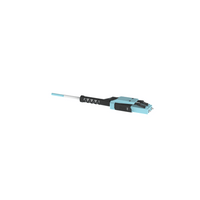Jumper de Fibra Óptica Multimodo 50/125 OM4, LC-LC Uniboot Duplex, LSZH, Color Aqua, 3 Metros (9.84 Pies)