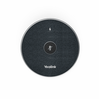 Micrófono inalámbrico 360° VCM36W-PACKAGE de Yealink para videoconferencias, con amplio alcance y cancelación de ruido.