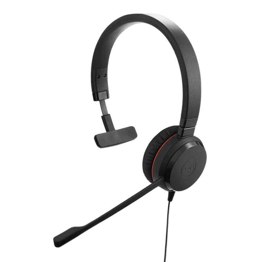 Jabra Evolve 20 Mono con Conexión USB C/A, Micrófono con Cancelación de Ruido de Ultima Generación, Configuración Plug and Play, Certificación Microsoft Teams (4993-823-169)