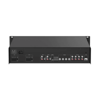 Amplificador de audio | 2 zonas de 250W  | 100V/70V | Calendarización de eventos | Biblioteca de Materiales de Audio | Entrada de Alarma | Hik-connect /Hikcentral profesional