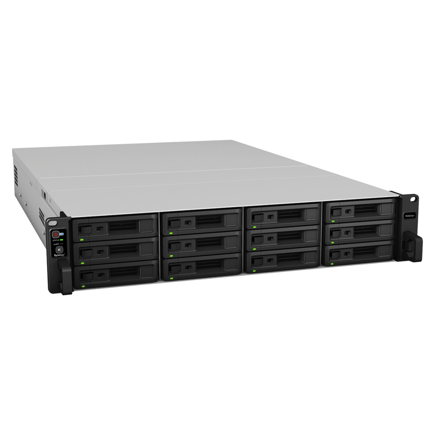 RackStation RS3621xs+ | 12 Bahías | Procesador Intel Xeon D-1541 8 Núcleos | 8 GB DDR4 ECC | Dual 10GbE | Alimentación Redundante | Escalable a 36 Bahías | Garantía 3 Años.