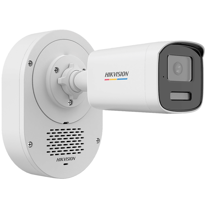 [SOUNDMAX] Cámara Bala TURBOHD 2 Megapixel (1080p) / ColorVu / Audio Bidireccional + Sirena / Luz Blanca 40 m + IR 40 m / IP67 / Luz Dual / Exterior IP67