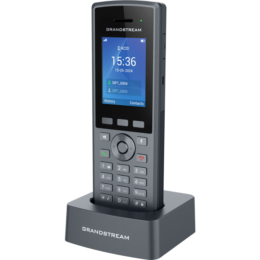Teléfono Inalámbrico DECT HD Reforzado DP735 / 20 Cuentas SIP / Pantalla TFT LCD 2.4 Pulgadas / Alcance 400 m Exteriores / IP67 / Audio Full HD / Batería 2000 mAh / Compatible con Estaciones Base DP750, DP752, DP755