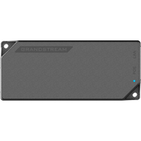 PoE Injector Grandstream 30W MultiGigabit / Compatible con IEEE 802.3af/at / 1x 2.5Gbps RJ45 LAN IN / 1x 2.5Gbps RJ45 LAN OUT con PoE 30W / 100~240VAC / 54VDC / Plug-and-Play / FCC, CE, RCM, IC