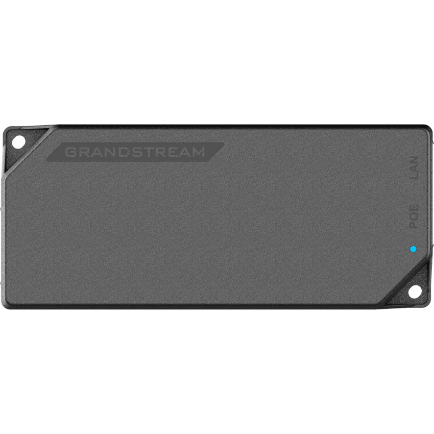 PoE Injector Grandstream 30W MultiGigabit / Compatible con IEEE 802.3af/at / 1x 2.5Gbps RJ45 LAN IN / 1x 2.5Gbps RJ45 LAN OUT con PoE 30W / 100~240VAC / 54VDC / Plug-and-Play / FCC, CE, RCM, IC