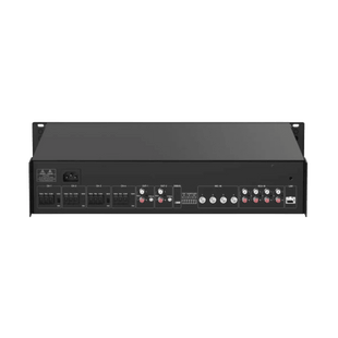 Amplificador de Red |  4 Zonas de 250W | 100V/70v | Calendarización de eventos | Biblioteca de Materiales de Audio | Entrada de Alarma | Hik-Connect /Hikcentral profesional