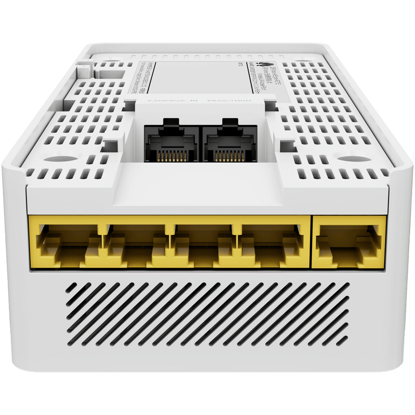 Punto de Acceso Inalámbrico eKit Wi-Fi 7 / 3.57 Gbps / Smart Antenna / Montaje en Pared / Seguridad WPA3 / Gestión Local y en la Nube Gratis / Puerto 2.5GE + 4 GE
