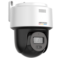 [ColorVu + Dual Light] Cámara Exterior PT TurboHD 3K  / Audio Bidireccional y Sirena / Luz Blanca 40 m / IP66 / -30°C a 60°C / Material Plástico