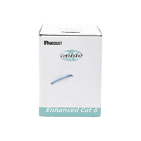 Bobina de Cable UTP 305 Metros (1000 Pies) de Cobre, TX6000™ PanNet, Reelex, Azul, Categoría 6 Mejorado (23 AWG), PVC (CM), de 4 Pares