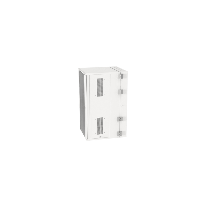 Gabinete PanZone de Montaje en Pared, de 19in, Puerta con Ventana de Seguridad, 26 UR, 762mm de Profundidad, Color Blanco