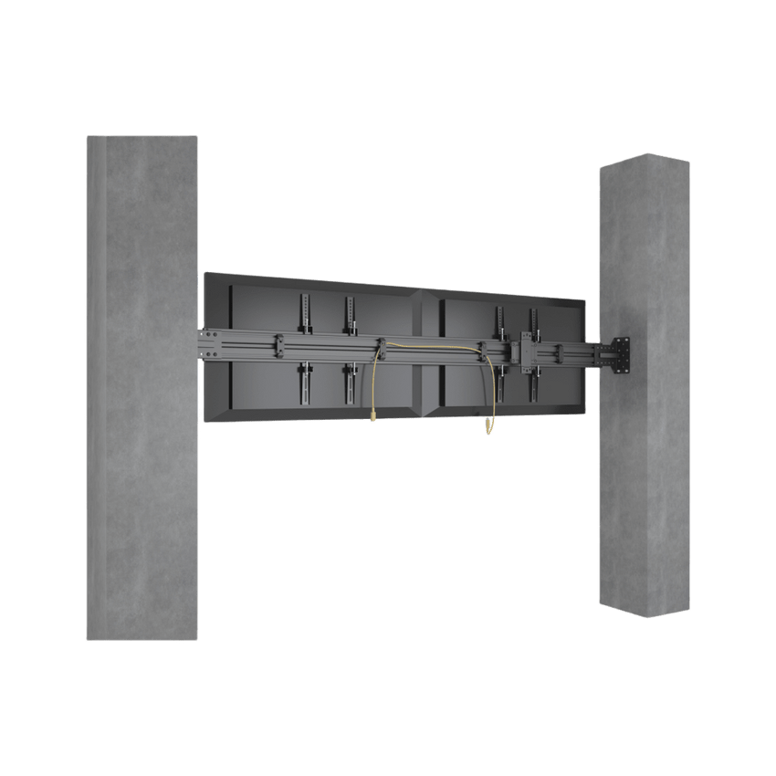 Sistema de Montaje en Pared / Rieles 2000 mm (78.7 in) / Estructura Modular / Soporte Ajustable / Incluye Herramientas y Tornillería Completa