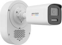 [SoundMax + ColorVu 3.0 + MD 3.0] Bala IP 4 Megapixel / Lente 4 mm / 50 mts IR + 50 mts Luz Blanca / Micrófono Integrado / ACUSENSE Lite / Exterior IP67 / WDR 120 dB / PoE / Micro SD
