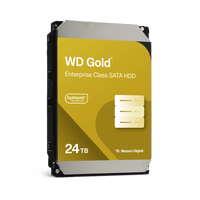 Disco Duro Empresarial WD Gold / SATA 6 Gb/s / 24 TB / 7200 RPM / Tecnología HelioSeal / ArmorCache / 5 Años Garantía / 2.5M Horas MTBF